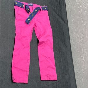Ralph Lauren Pink Kids Casual Bottoms with Blue Belt